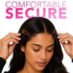 Long Hair Clips - Black and Tortoise, 5 Piece - concept image 2A #shared