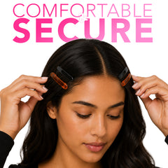 Long Hair Clips - Black and Tortoise, 5 Piece - concept image 2C #shared