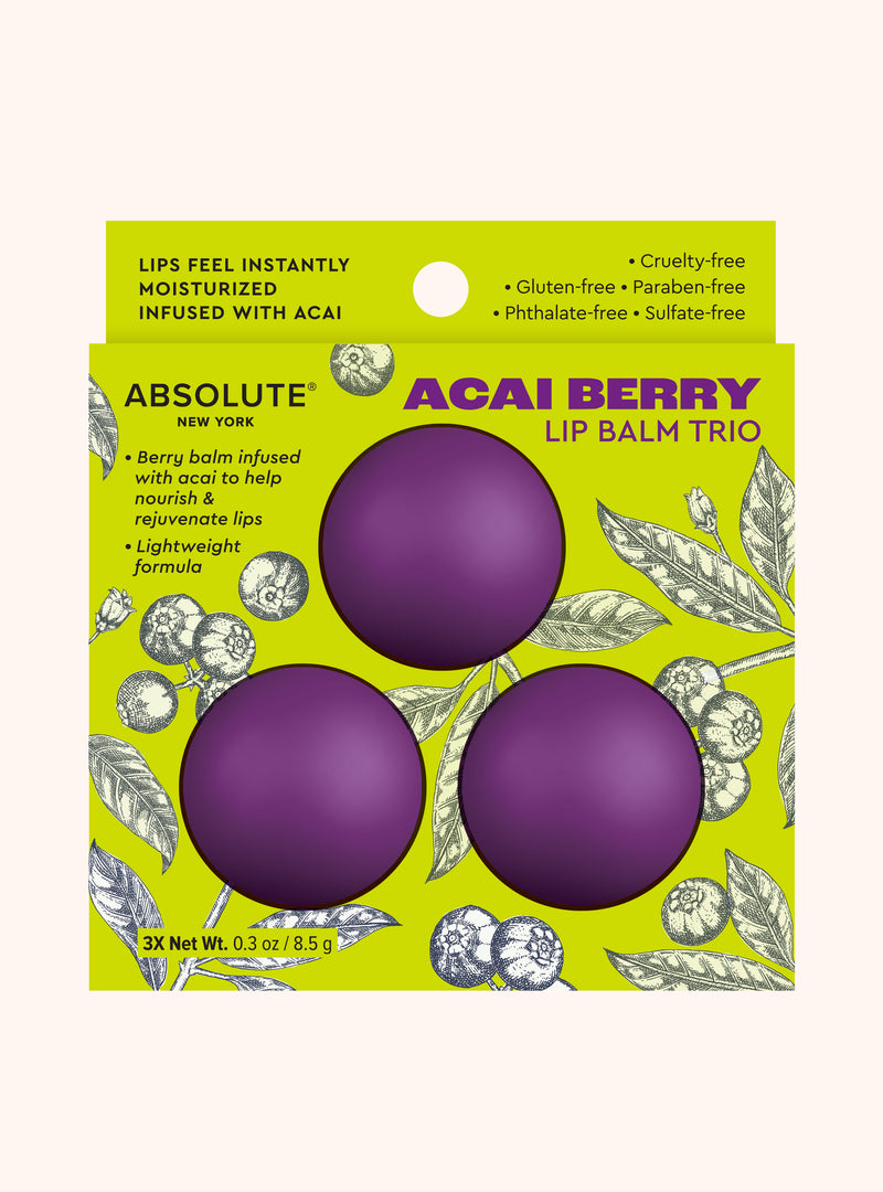 Acai Berry Lip Balm Trio