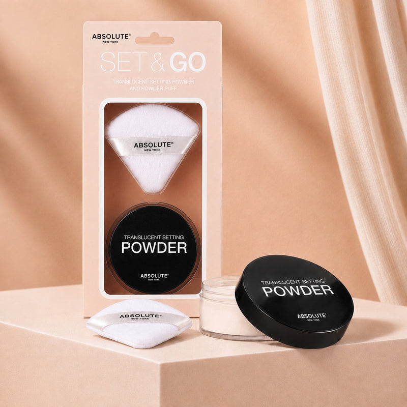 Set and Go Powder and Puff Set - concept image #STM-MFSP01