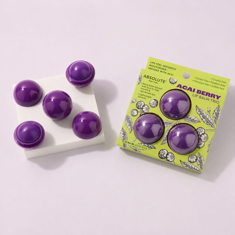 Acai Berry Lip Balm Trio - concept image #STM-MLAB01