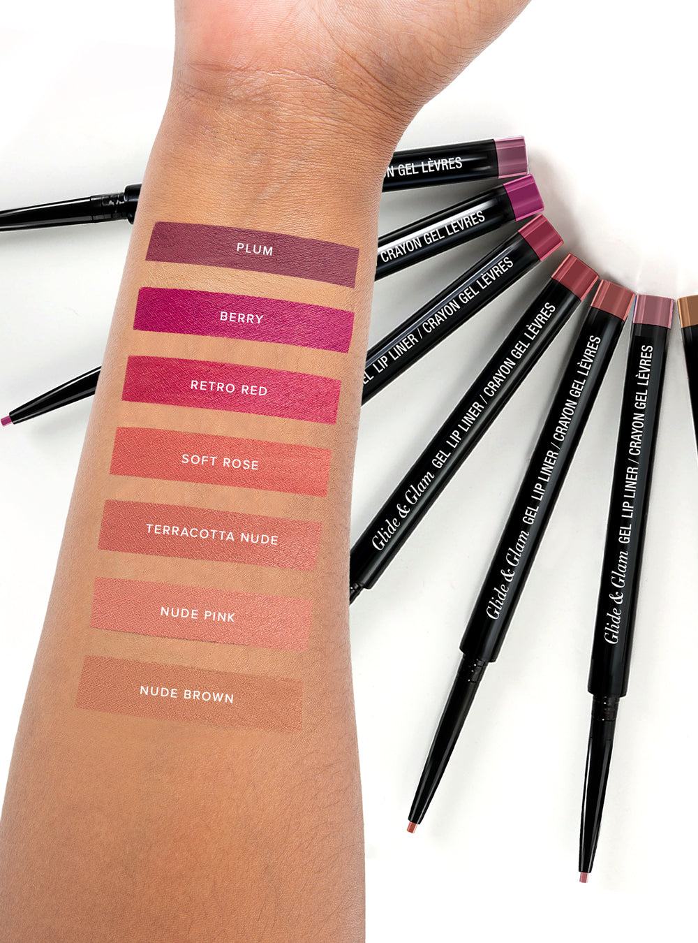 Glide & Glam Gel Lip Liner - mdgl-09-berry