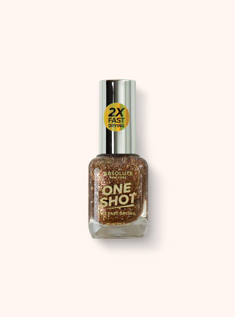 One Shot Nail Polish - Gold Glitter