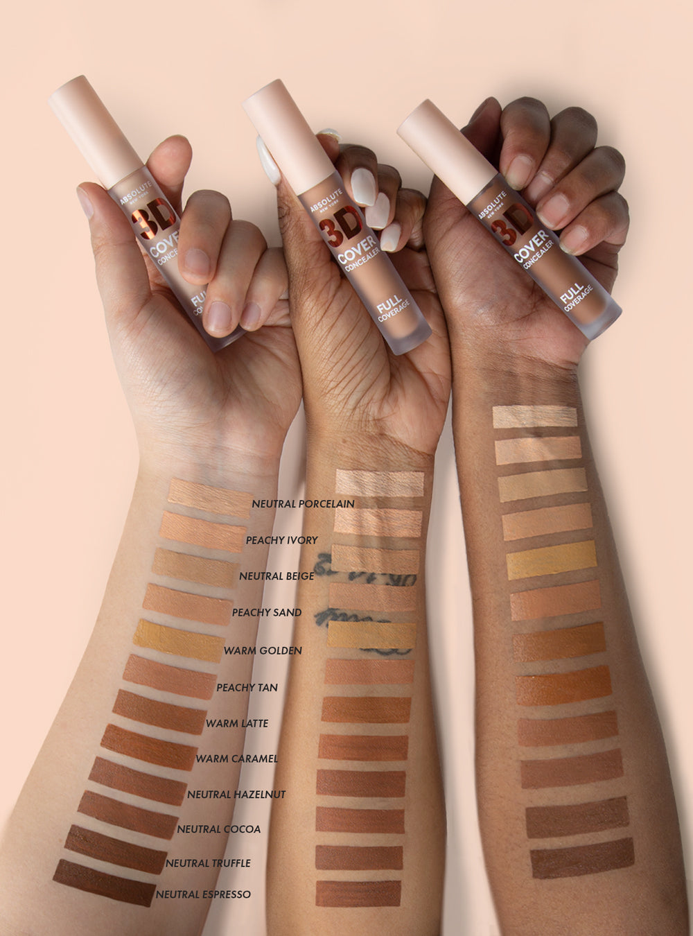 3D Cover Concealer - mfdc-02-peachy-ivory