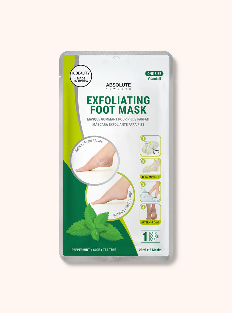 Exfoliating Foot Mask A613 Peppermint + Aloe + Tea Tree