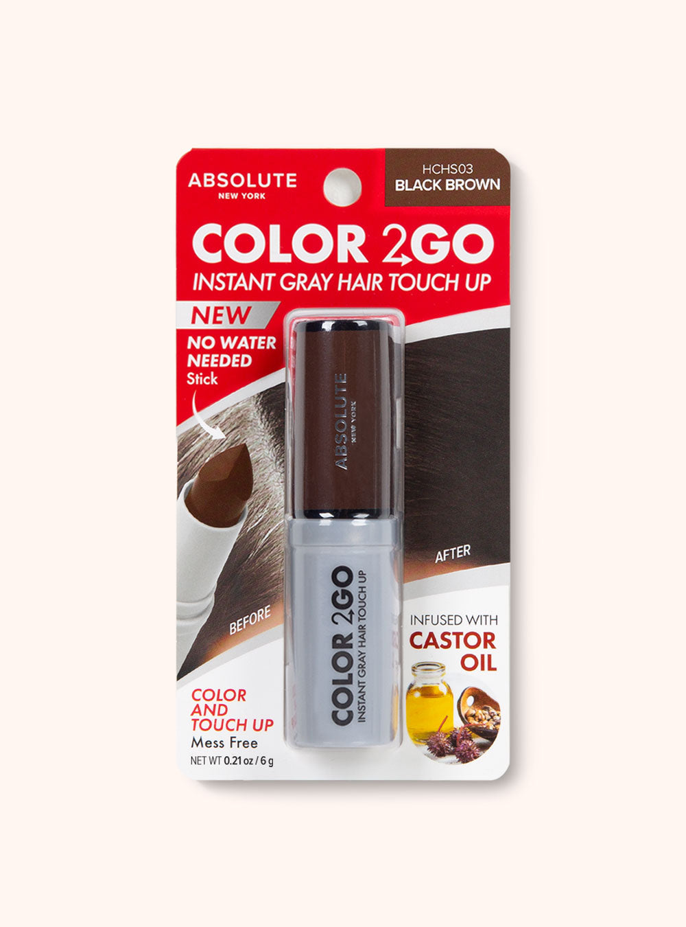 Color 2 Go - Hair Stick - Temporary Hair Root Touch-Up Color 2 Go - Hair Stick - Temporary Hair Root Touch-Up