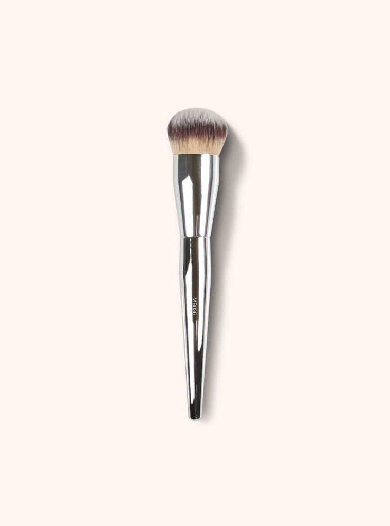 Silver Foundation Brush - Domed Complexion Enhancing Face Brush – Absolute  New York