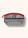 Black and White Stripe Satin Makeup Bag ACB07