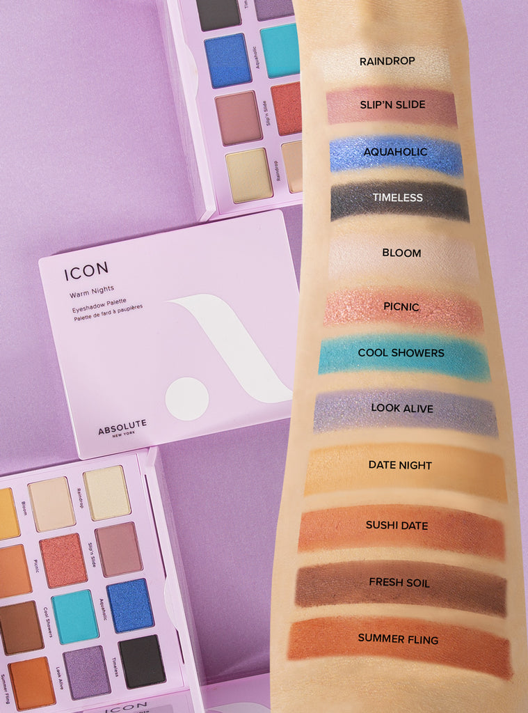 Absolute New York Icon Eyeshadow Palette Review Warm Nights Icon Eyeshadow Palette – Absolute New York